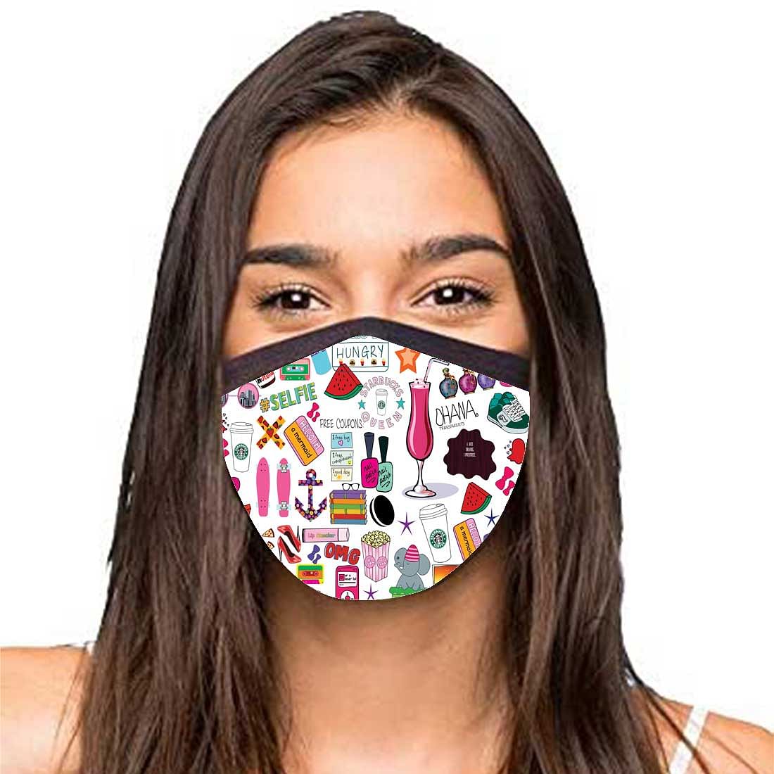 Face Masks Reusable Washable Set Of 2 -Teen_Talk Nutcase