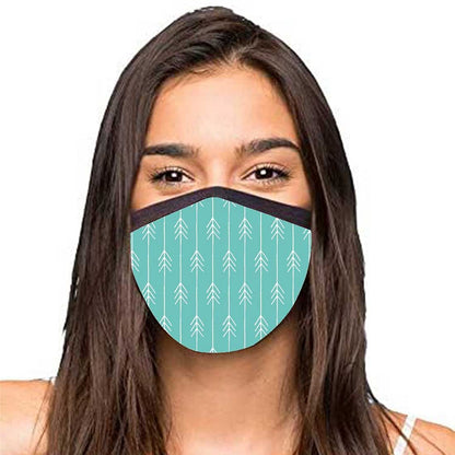 Face Masks Reusable Washable Set Of 2 -Teal_arrows Nutcase