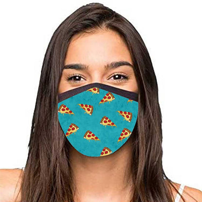 Face Masks Reusable Washable Set Of 2 -Pizza Nutcase