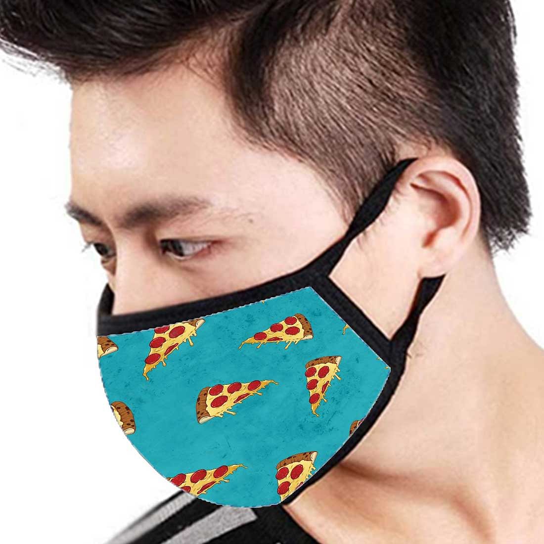 Face Masks Reusable Washable Set Of 2 -Pizza Nutcase