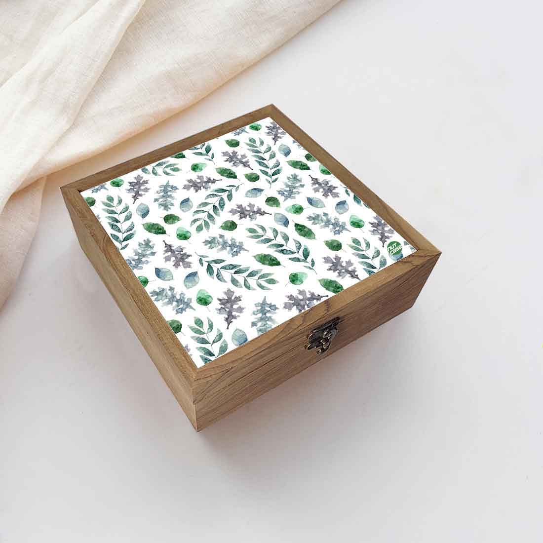 Nutcase Jewellery Box for Women Latest Design fancy - Unique Gifts -Green Leaf Nutcase