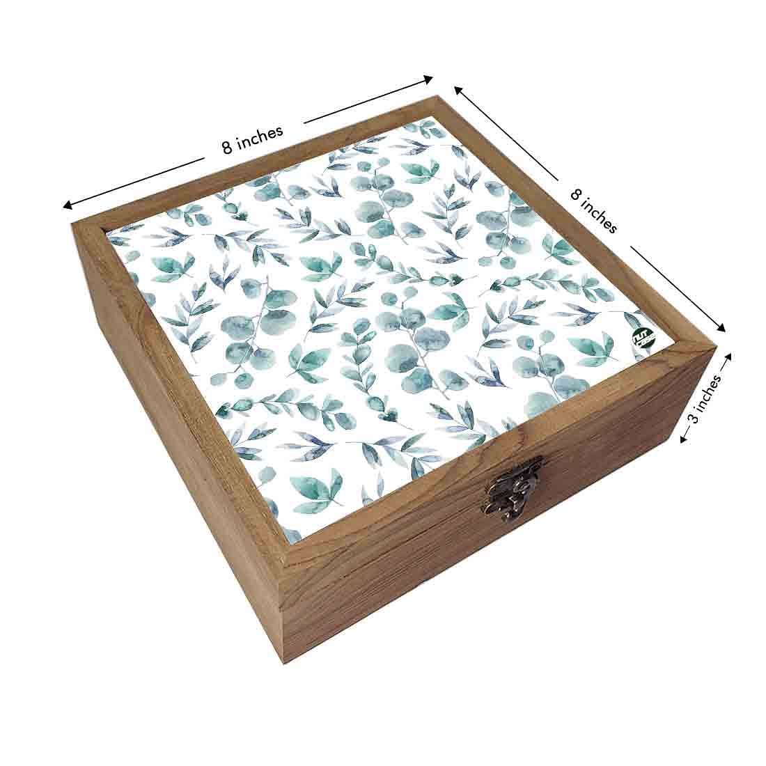 Nutcase Jewellery Organisers Storage Box Wooden - Unique Gifts -Beautiful Leaves Nutcase