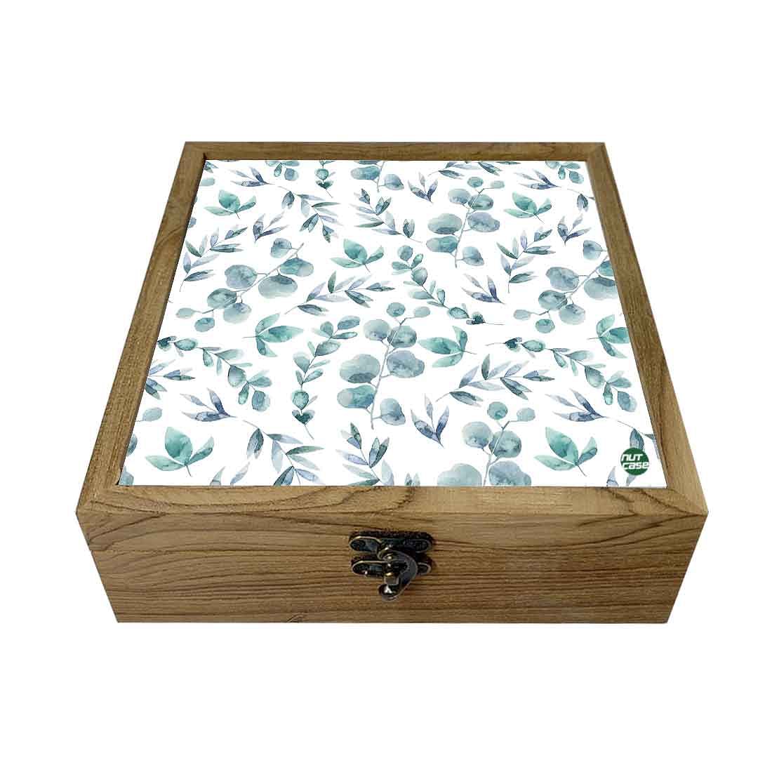 Nutcase Jewellery Organisers Storage Box Wooden - Unique Gifts -Beautiful Leaves Nutcase