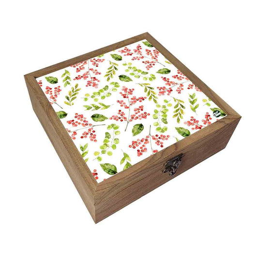 Nutcase Wooden Jewellery Box for Women Big - Unique Gifts -Colorful Leaves Nutcase