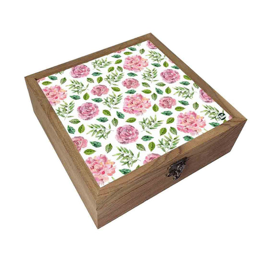 Nutcase Designer Jewellery Box for Wedding  - Unique Gifts -Pink Flower Pattern Nutcase