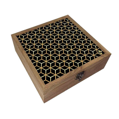 Nutcase Designer Wooden Jewellery Box Organizer  - Unique Gifts -Hexa Nutcase