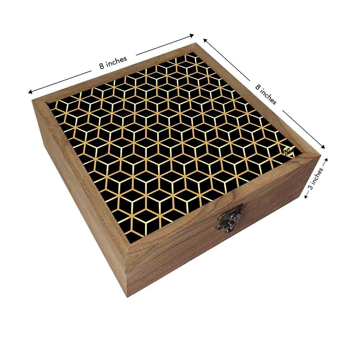 Nutcase Designer Wooden Jewellery Box Organizer  - Unique Gifts -Hexa Nutcase