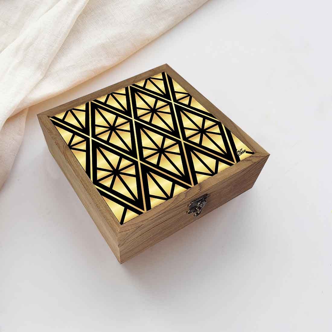 Nutcase Jewellery Box for Women Latest Design fancy - Unique Gifts -Geometric Diamond Nutcase