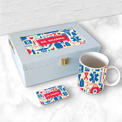 Best Gifts for Doctor Students Custom NFC Card Tea Coffee Mug Gift Box Set