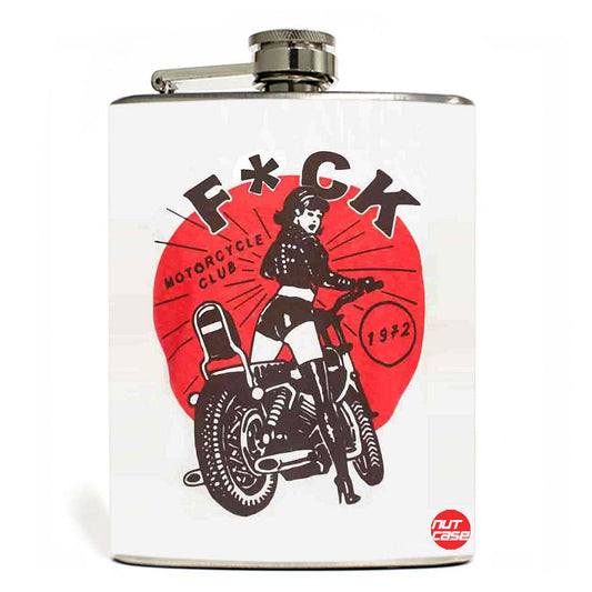 Hip Flask - Motorcycle Club Nutcase