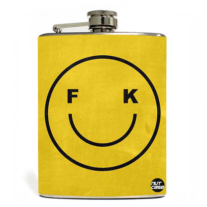 Hip Flask - Smily face Nutcase