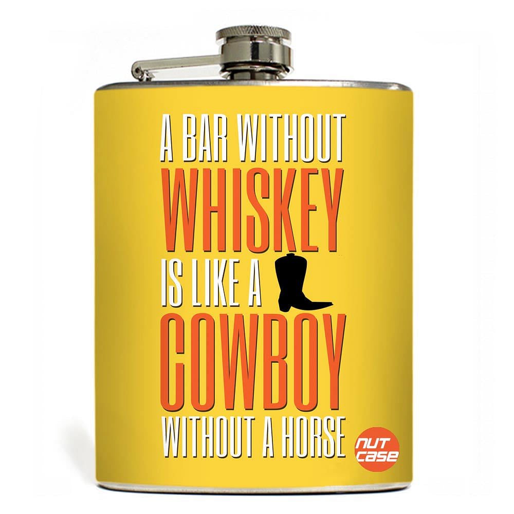 Hip Flask  -  Whiskey Cowboy Nutcase