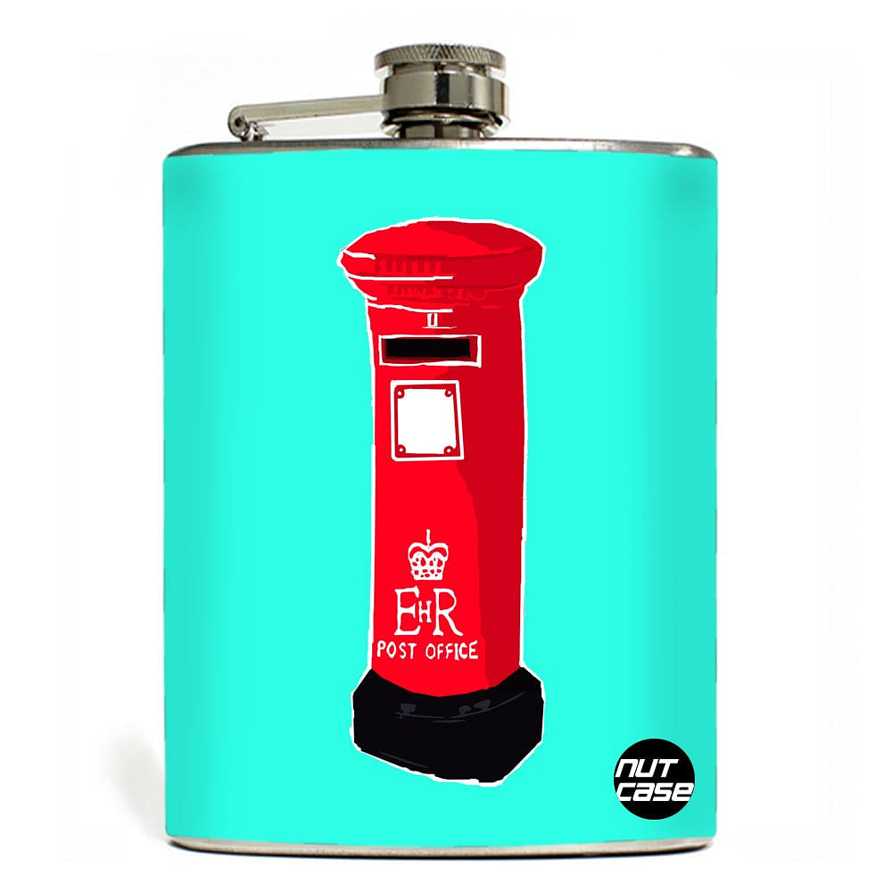 Hip Flask - Stainless Steel Flask -  EHR Post Office Nutcase