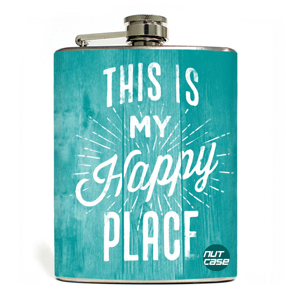Hip Flask  -  This Is My Happy Place Nutcase