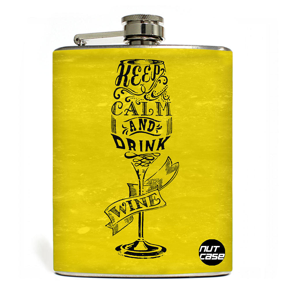 Hip Flask  -  Keep Calm And Drink Nutcase