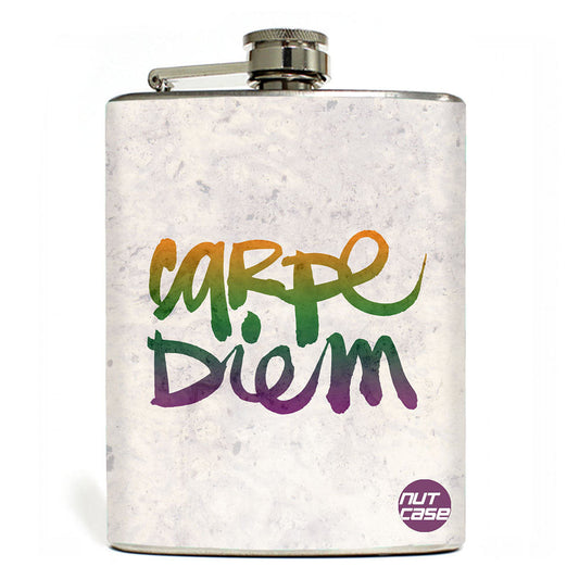 Hip Flask  -  Carpe Diem Nutcase