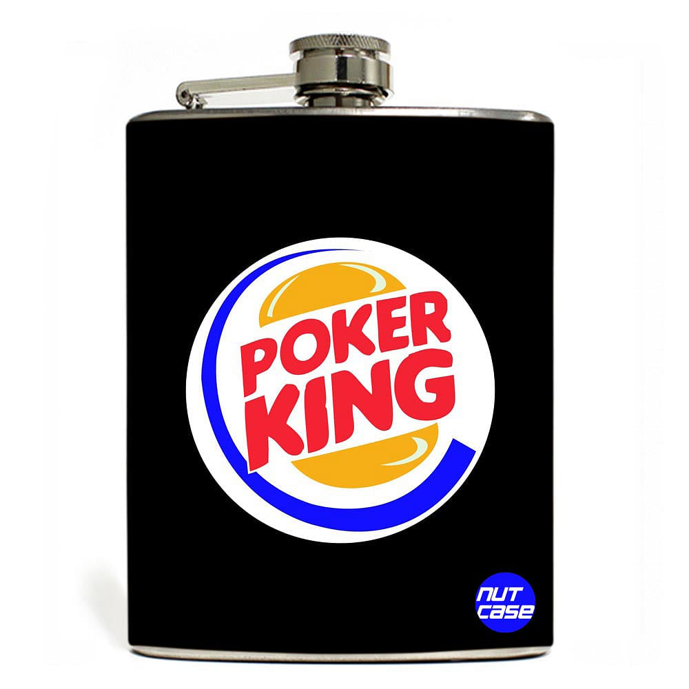 Hip Flask  -  Poker King Nutcase