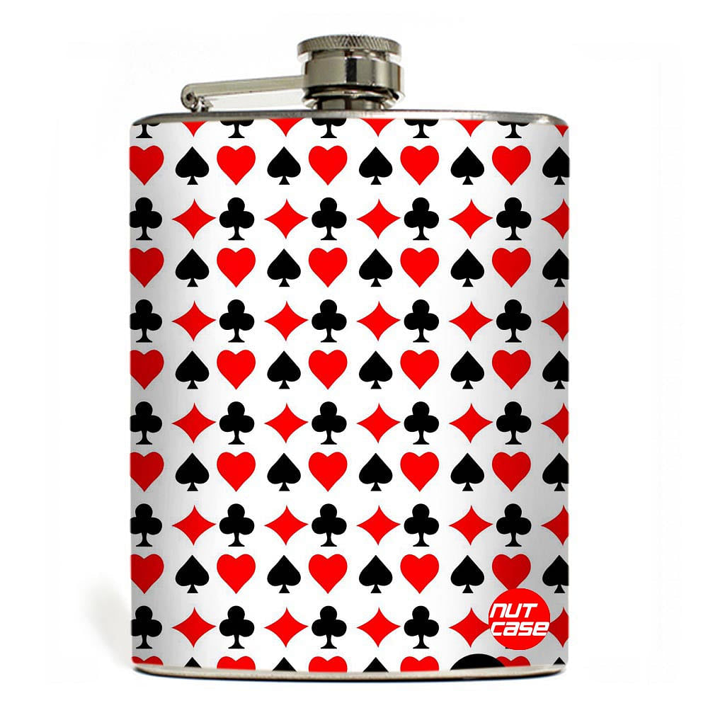 Designer Hip Flask 9 Oz- Nutcase - Free Funnel Along-Cards Please nutcaseshop