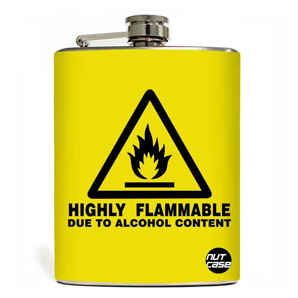 Hip Flask  -  Flammable Nutcase