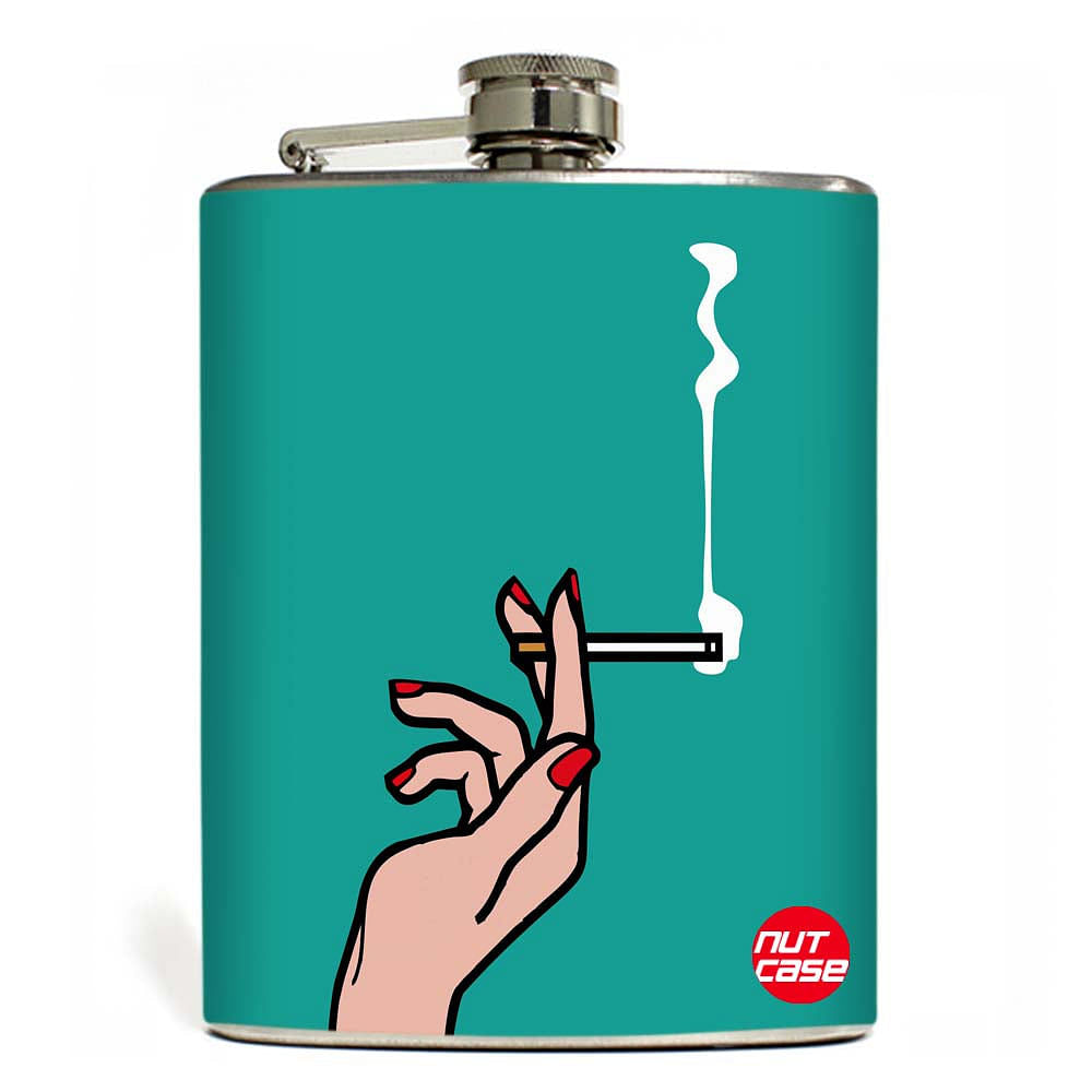 Hip Flask  -  No Smoking ! Gifts For Her Nutcase