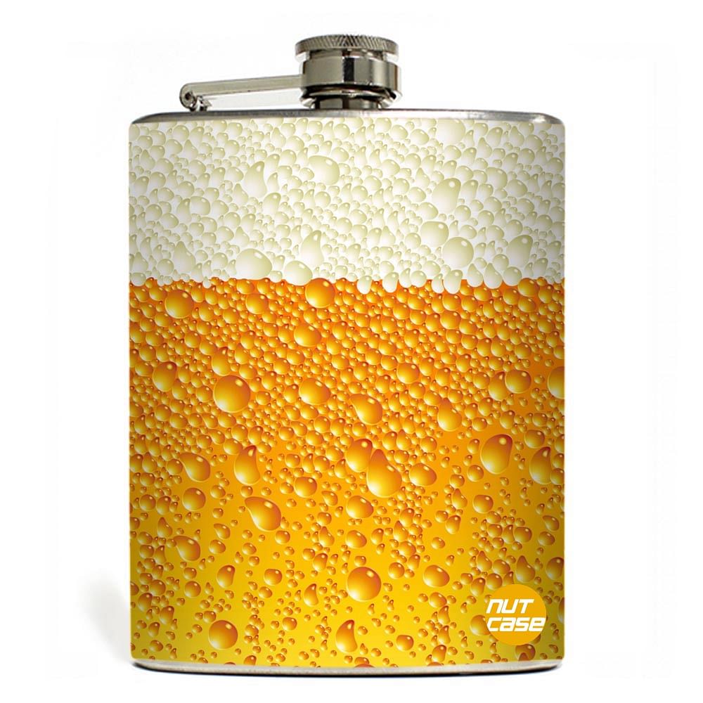 Hip Flask  -  Beer ! Nutcase