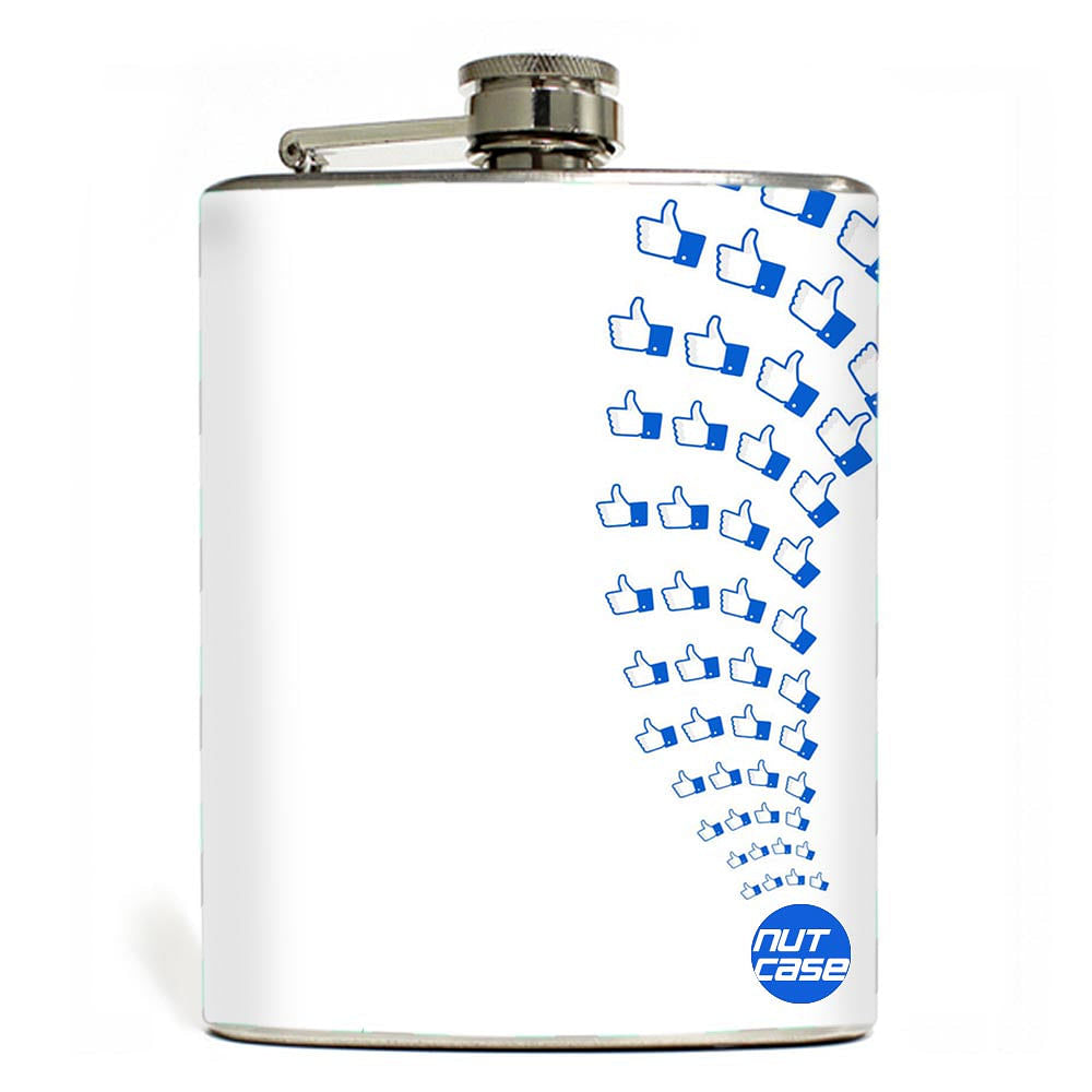 Hip Flask Stainless Steel Flask -  Facebook Likes Nutcase