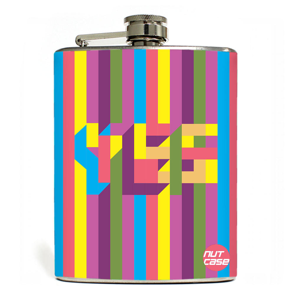 Hip Flask - Stainless Steel Flask -  YES Nutcase