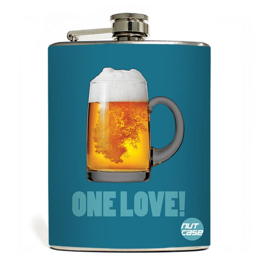 Hip Flask  -  One Love Nutcase