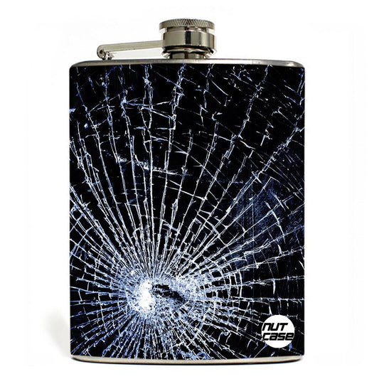 Hip Flask  -  Broken Glass Nutcase