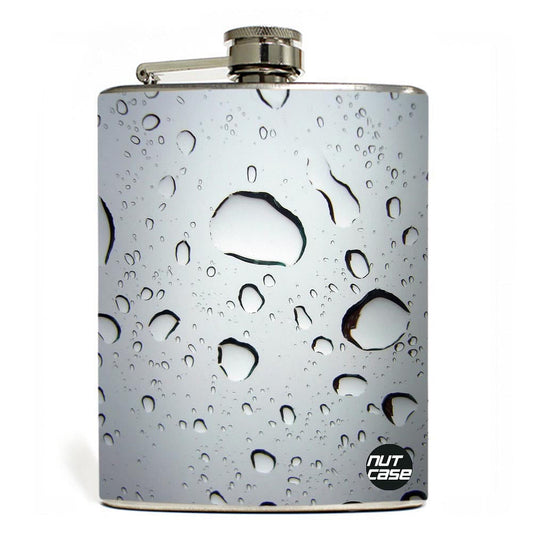 Hip Flask  -  Drops Of Water Nutcase