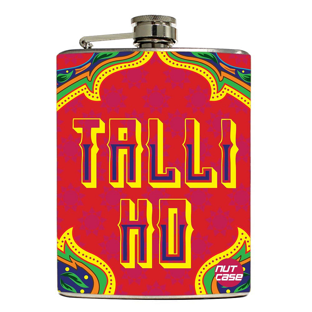 Hip Flask  -  Talli Ho Grren Nutcase