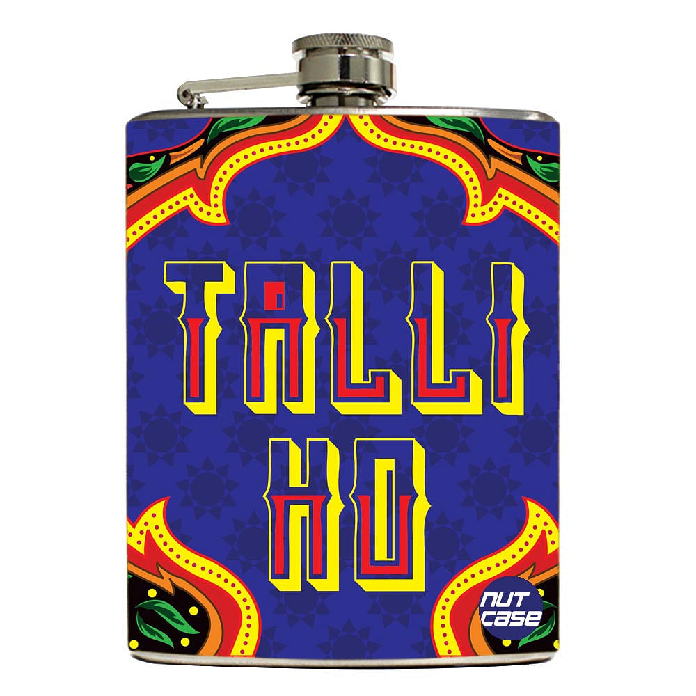 Hip Flask  -  Talli Ho Red Nutcase