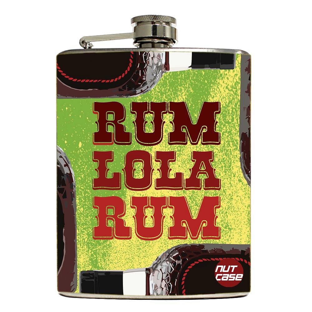 Hip Flask  -  Rum Lola Rum Green Nutcase