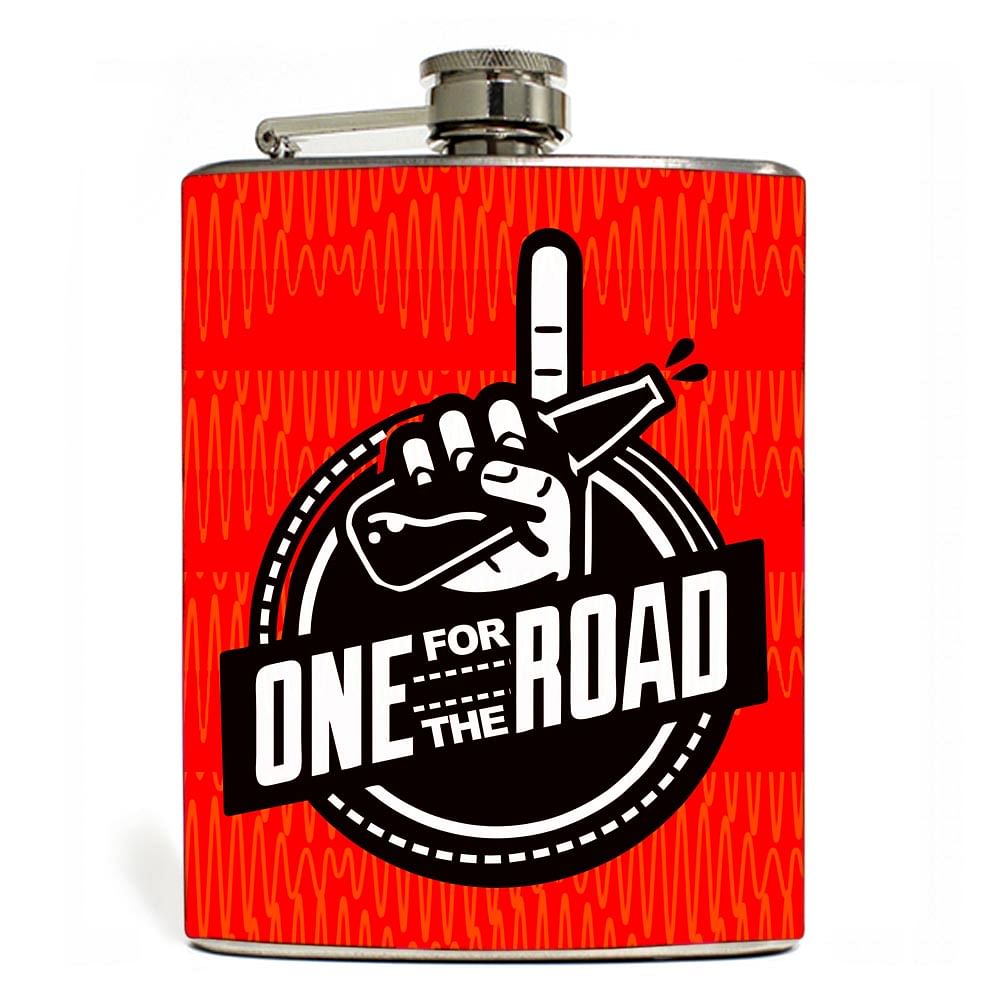 Hip Flask  -  One For The Road Nutcase