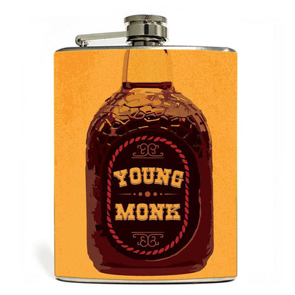 Designer Hip Flask - Nutcase - Free Funnel Along - Young Monk Nutcase