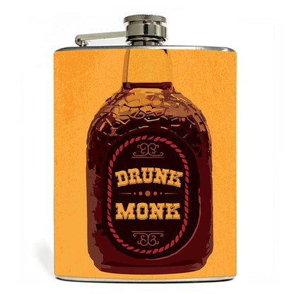 Designer Hip Flask Nutcase - Free Funnel Along - Drunk Monk Nutcase