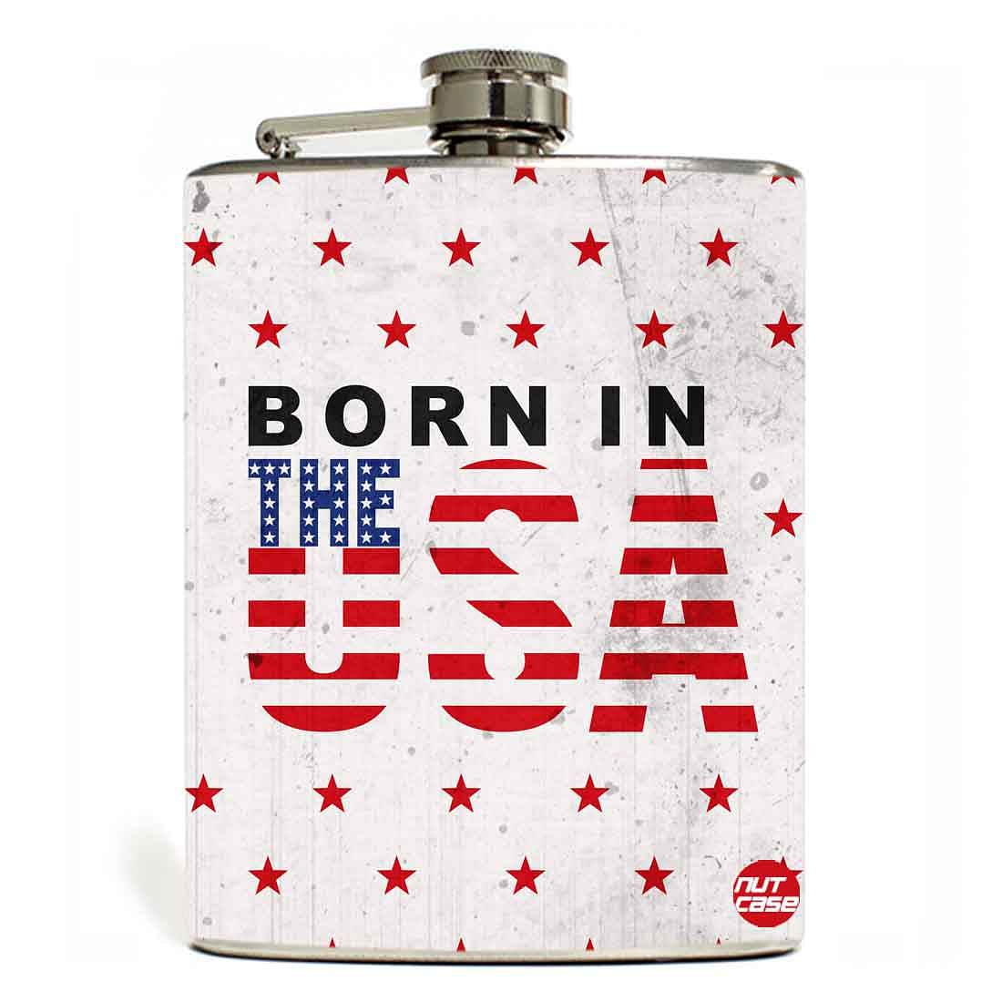 Hip Flask  - Born In USA Nutcase