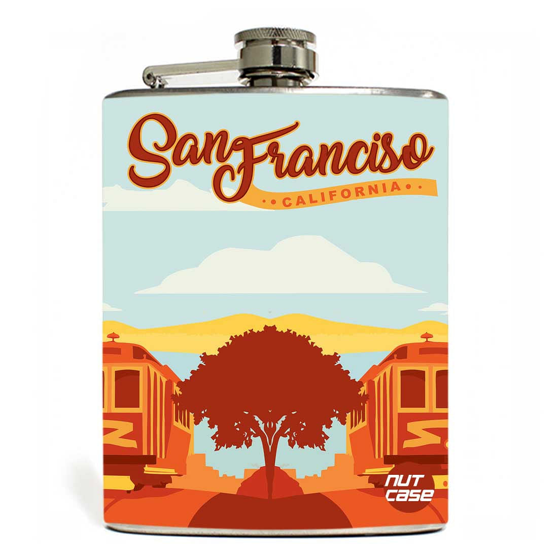 Hip Flask - Sanfranciso Nutcase