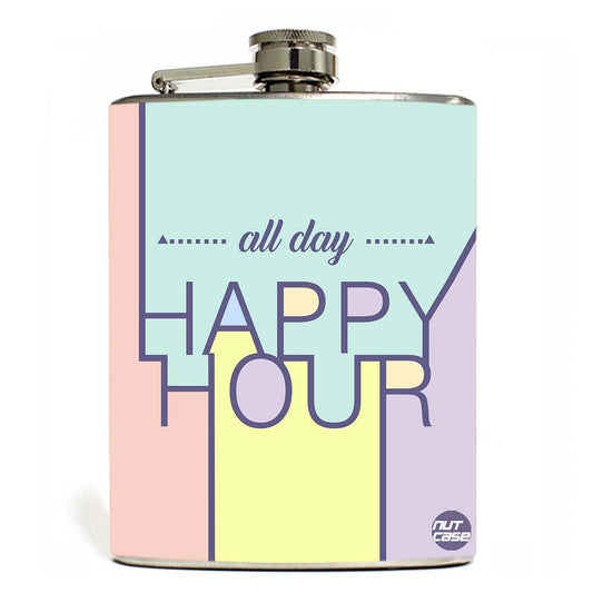 Hip Flask - Happy Hour Nutcase
