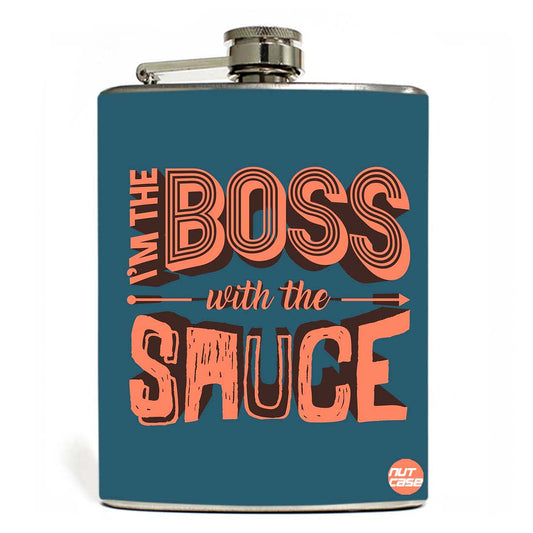 Hip Flask - Boss With The Sauce Nutcase