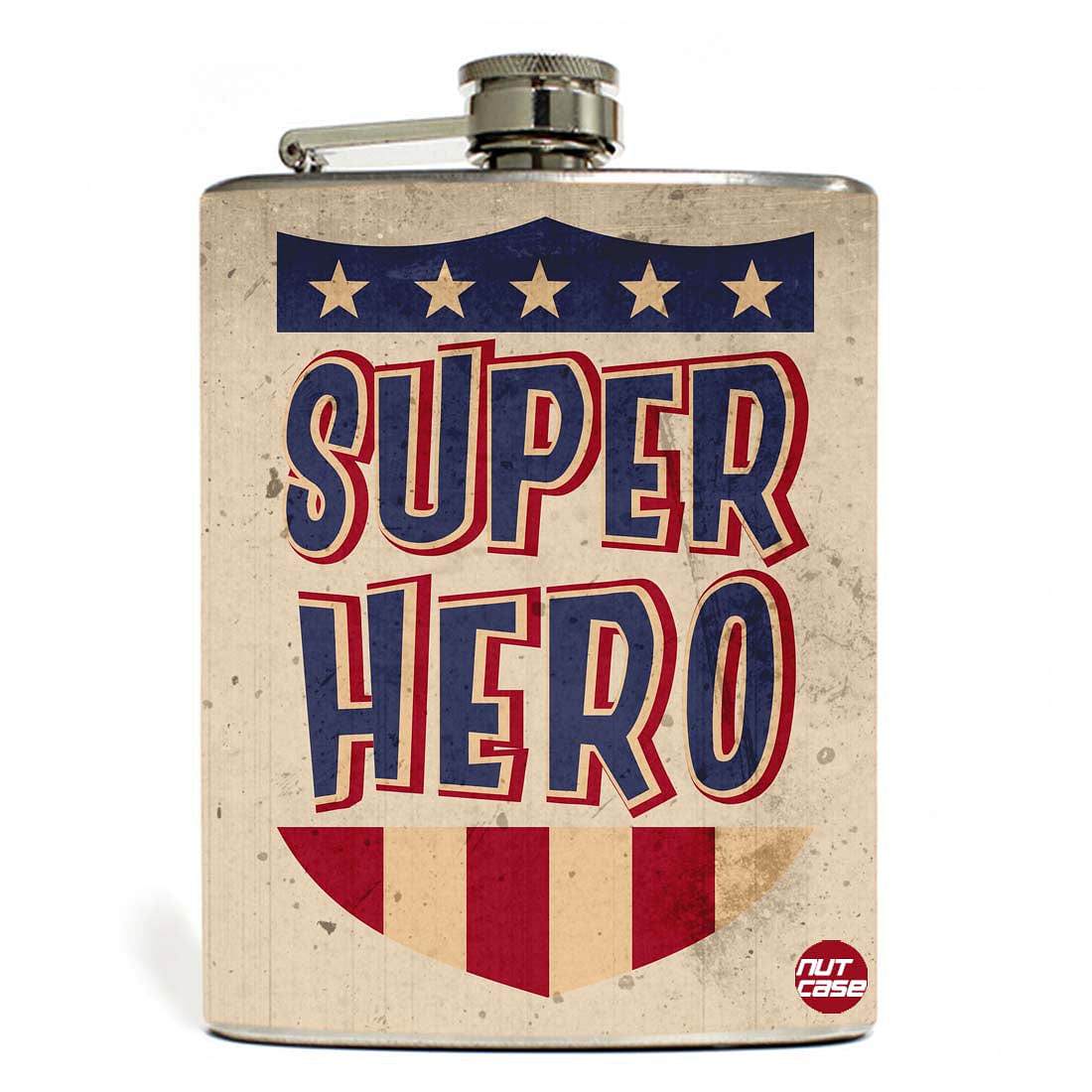 Hip Flask - Super Hero Nutcase