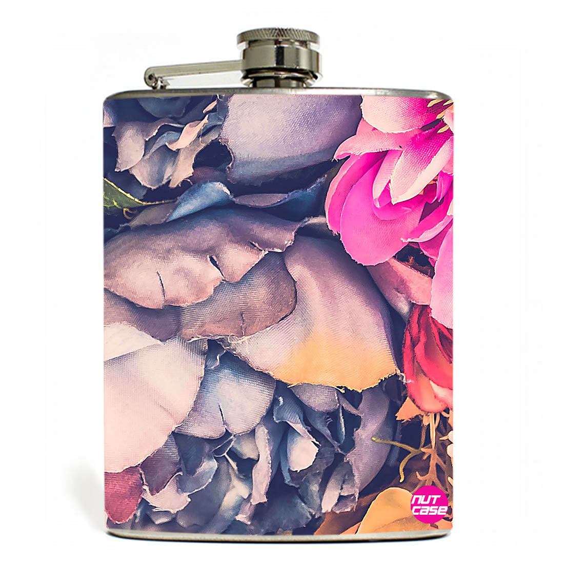 Hip Flask - Colorful Roses Nutcase