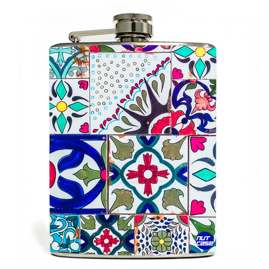 Hip Flask - Aztec Pattern Nutcase