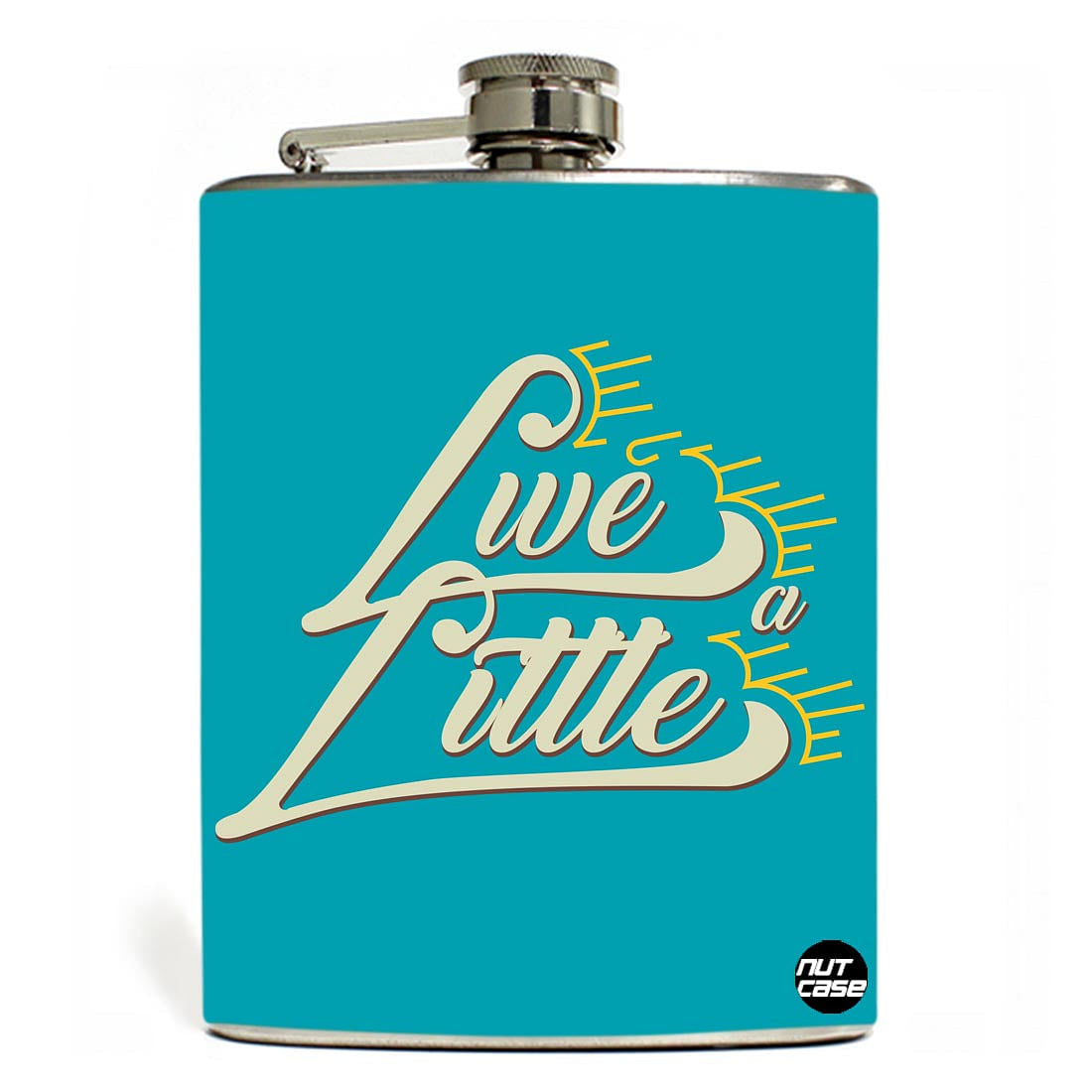 Hip Flask - Live Little Nutcase