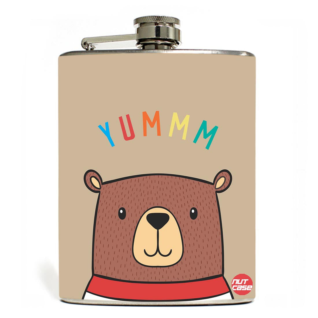 Hip Flask - Beer Yumm Nutcase