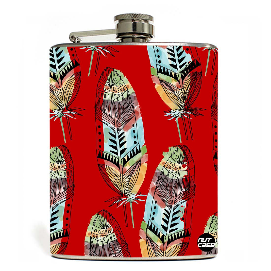 Hip Flask - Blood Feathers Nutcase