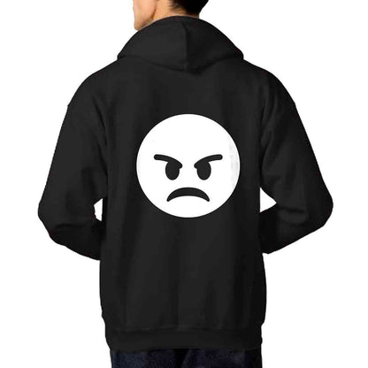 Nutcase Hoodie Stylish Jumper Sweatshirt Unisex ( Black ) - Angry Man Nutcase