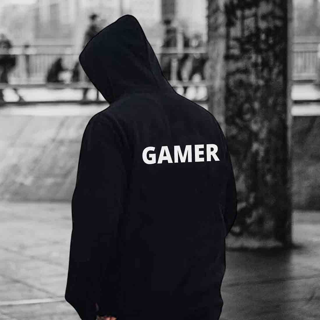 Nutcase hoodie For Men with name on back print ( Unisex) - Gamer Nutcase