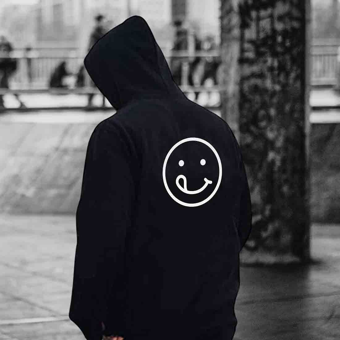 Nutcase hoodie For Men with name on back print ( Unisex) - Cute Emoji Nutcase