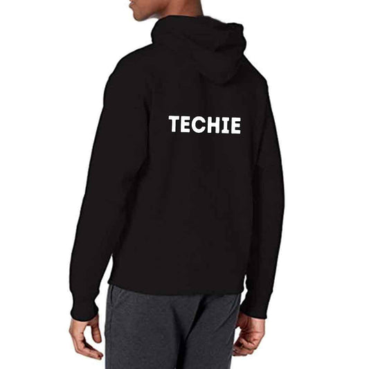 Nutcase hoodie For Men with name on back print ( Unisex) - Techie Nutcase